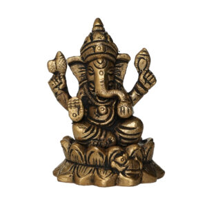Brass Ganesha 2.8 Inch KBH09968