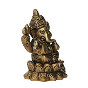 Brass Ganesha 2.8 Inch KBH09968