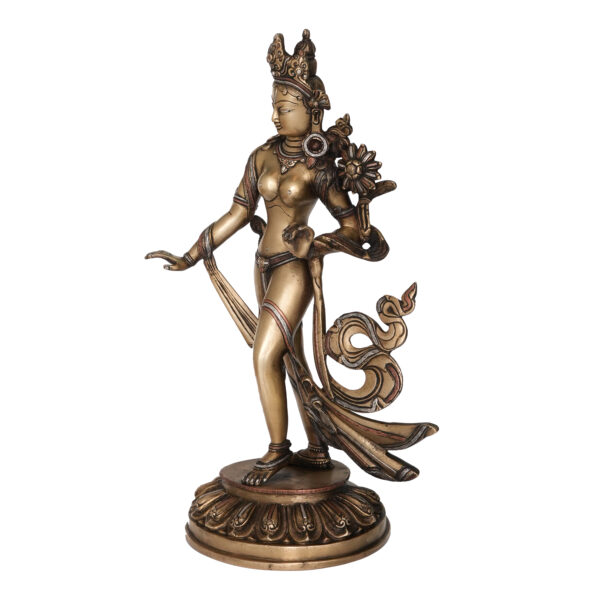 Brass Tara Devi 15 Inch KBH09822