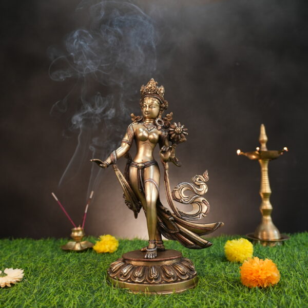 Brass Tara Devi 15 Inch KBH09822