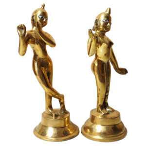 Brass Radha & Krishna 9 Inch KBH08831