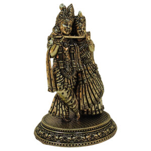 Brass Radha Krishn 6 Inch KBH09281