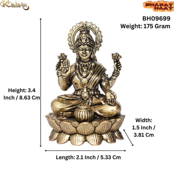 Brass Lakshmi 3.4 Inch KBH09699