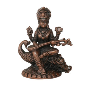 Copper Saraswati maa 2.2 Inch KBH09718