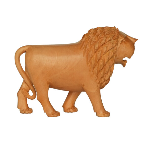 Wooden Lion 4 Inch KBH09749