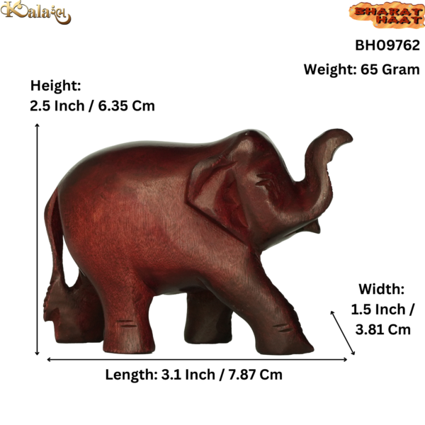 Wooden Elephant 2.5 Inch KBH09762