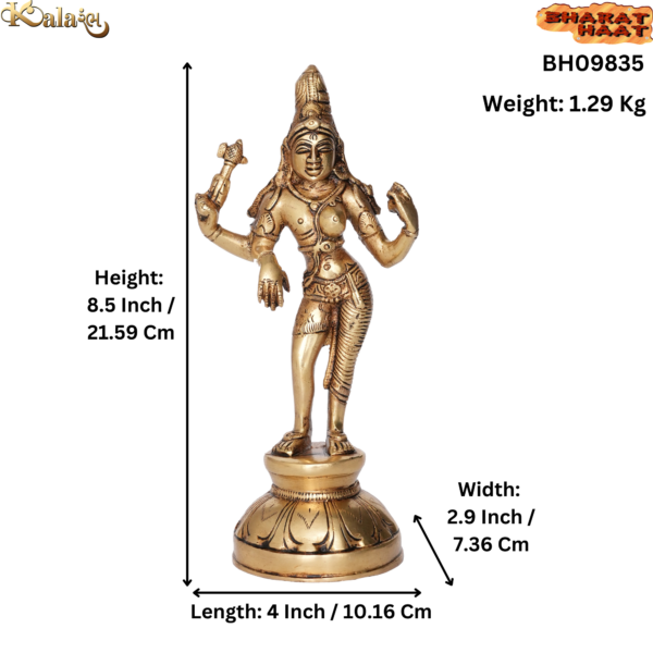 Brass Ardhanarishwara 8.5 Inch KBH09835