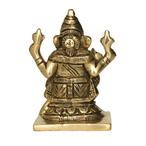 Brass Ganesha 3.6 Inch KBH09849