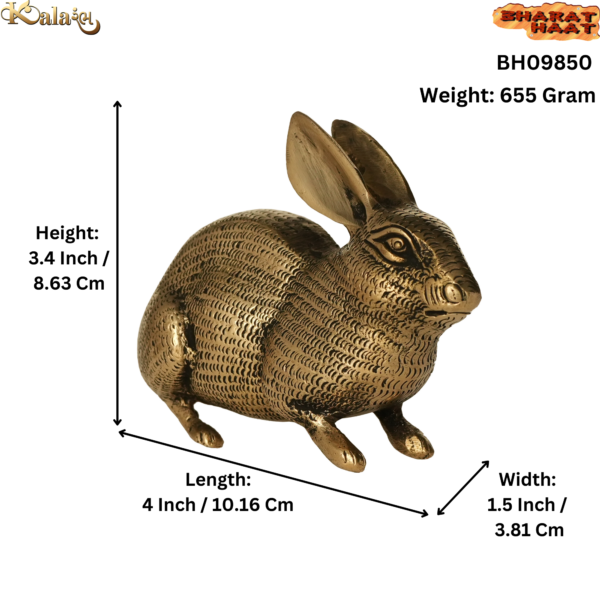 Brass Rabbit 3.4 Inch KBH09850