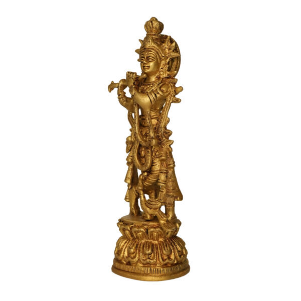 Brass Krishna 8.8 Inch KBH09852