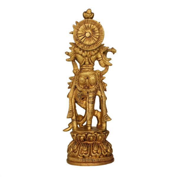 Brass Krishna 8.8 Inch KBH09852