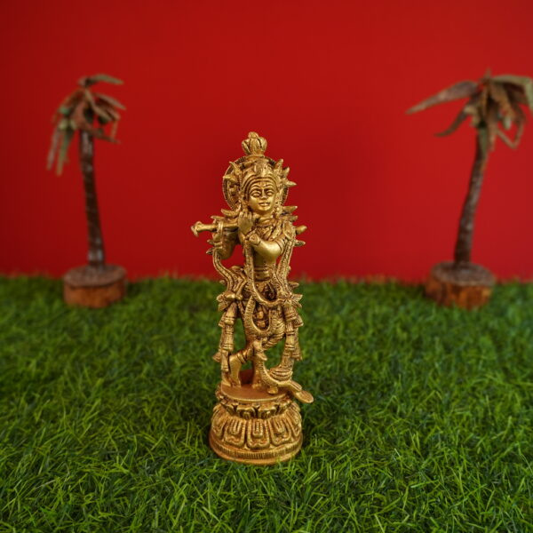 Brass Krishna 8.8 Inch KBH09852