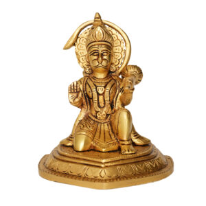 Brass Hanuman 5.8 Inch KBH09857