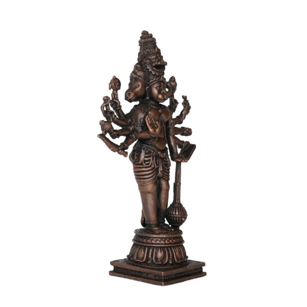 Copper Panchmukhi Hanuman 4.5 Inch KBH09906