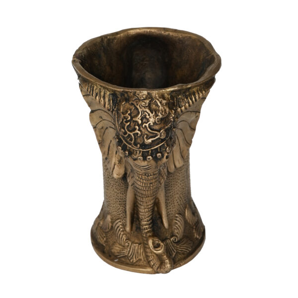 Brass elephant pot 6.6 Inch KBH09918