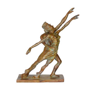 Brass Contemporary Dance Couple 15.7 Inch KBH09921