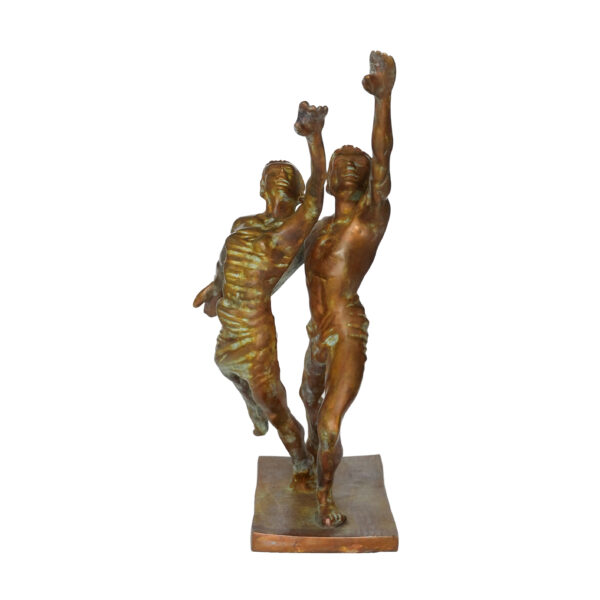 Brass Contemporary Dance Couple 15.7 Inch KBH09921