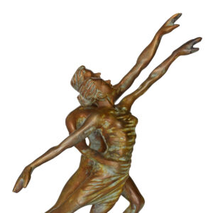 Brass Contemporary Dance Couple 15.7 Inch KBH09921