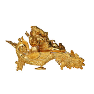 Brass Gold Plated Ganesha 5 Inch KBH09922