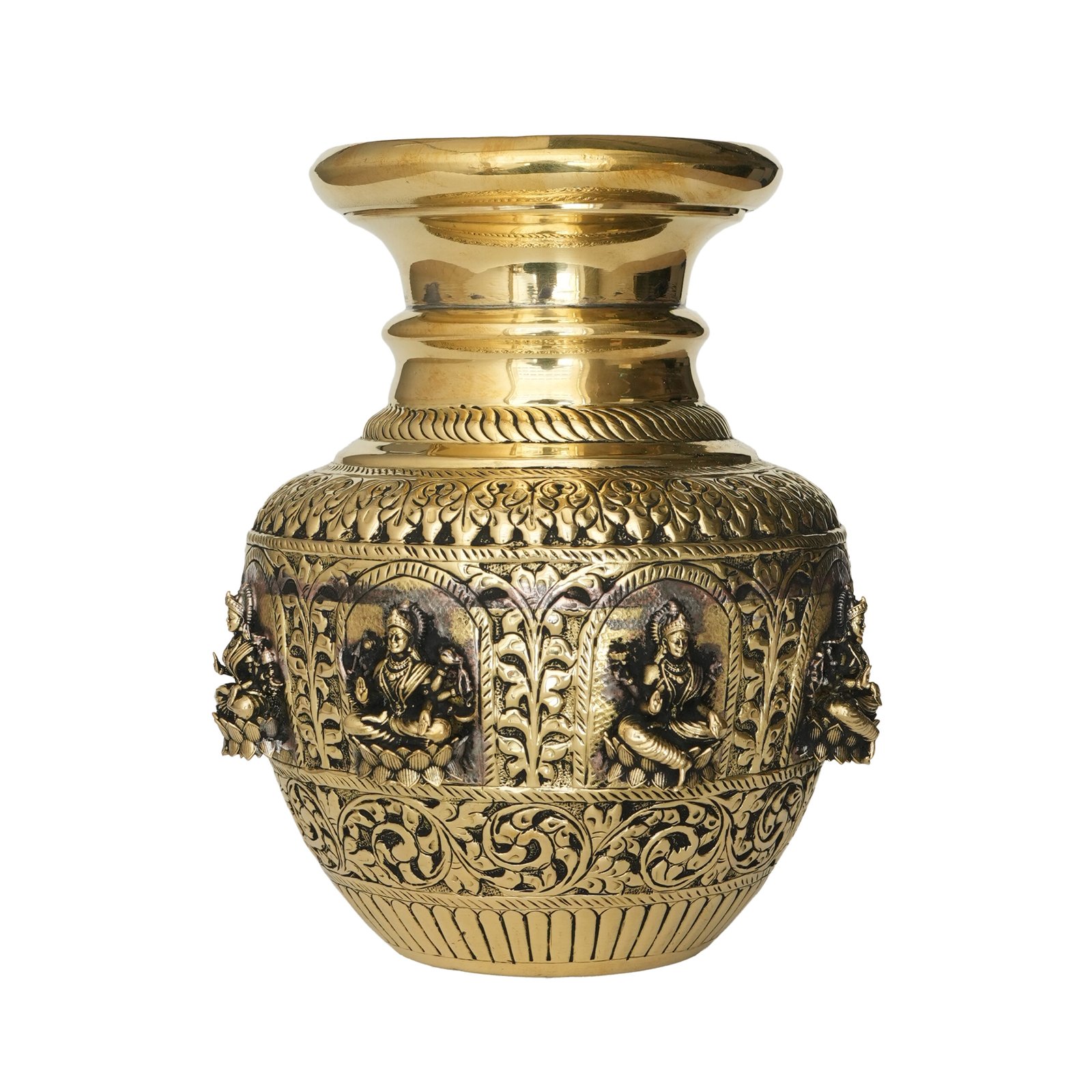 Brass lakshmi Pot 7.5 Inch KBH09982 Brass lakshmi Pot 7.5 Inch KBH09982