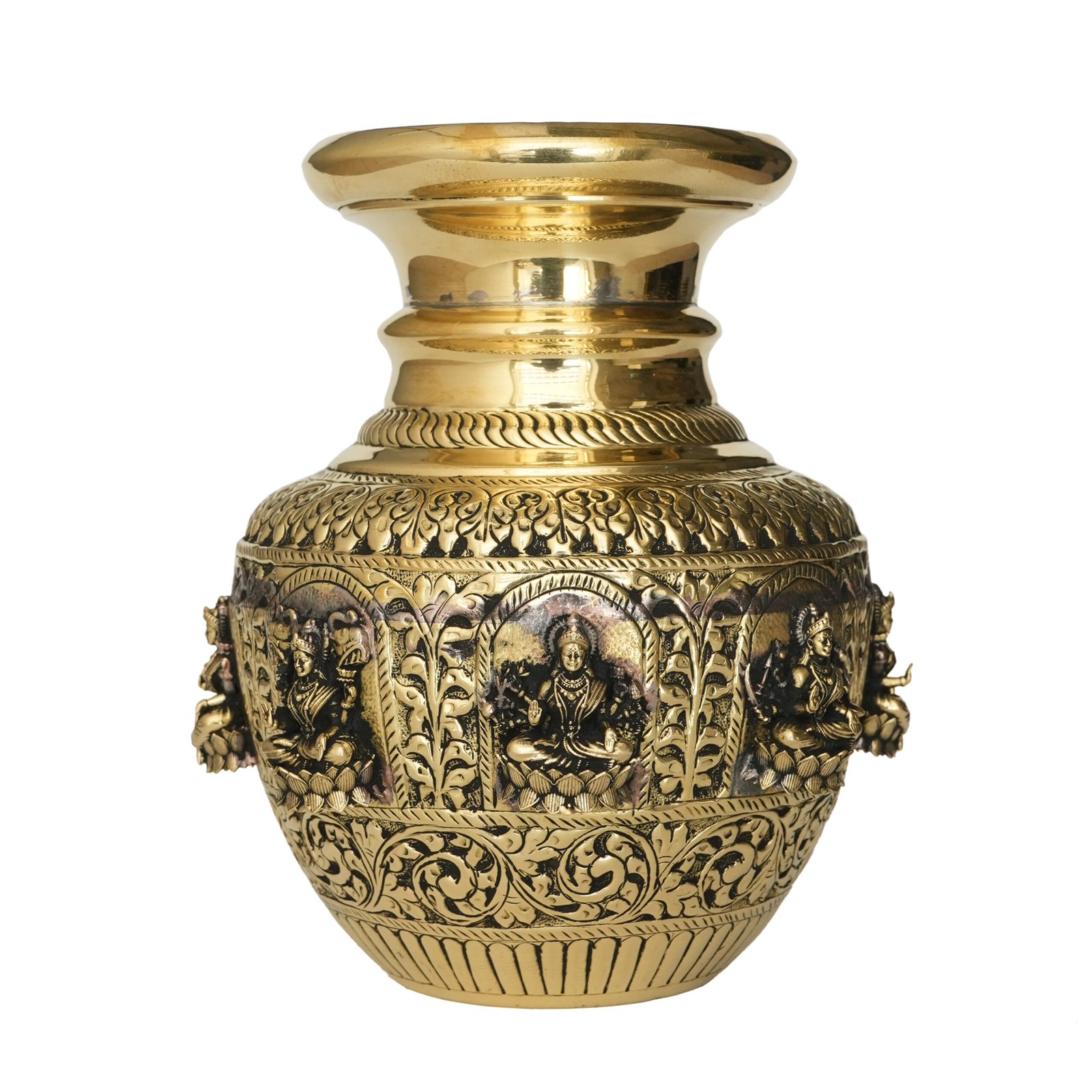 Brass lakshmi Pot 7.5 Inch KBH09982 Brass lakshmi Pot 7.5 Inch KBH09982