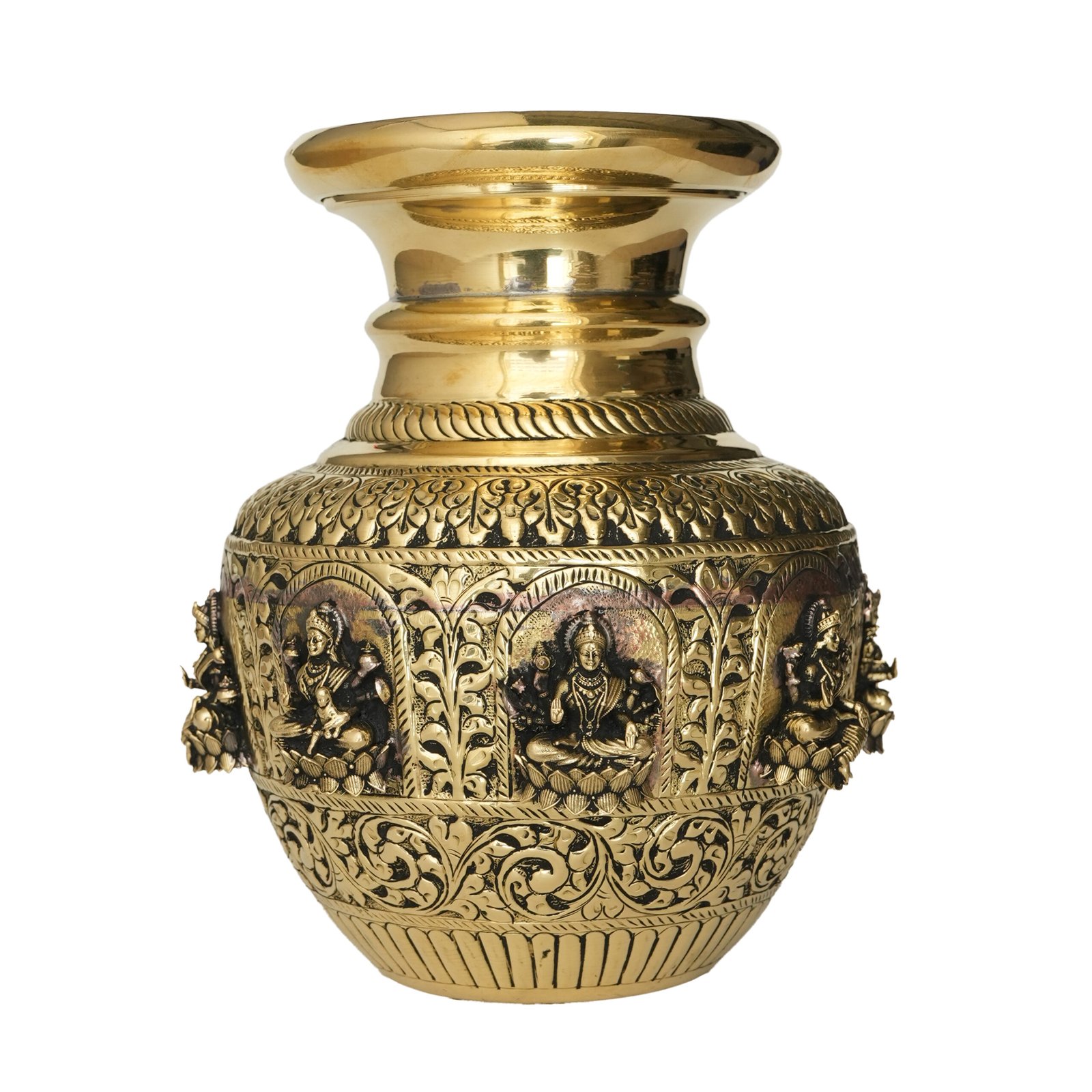 Brass lakshmi Pot 7.5 Inch KBH09982 Brass lakshmi Pot 7.5 Inch KBH09982