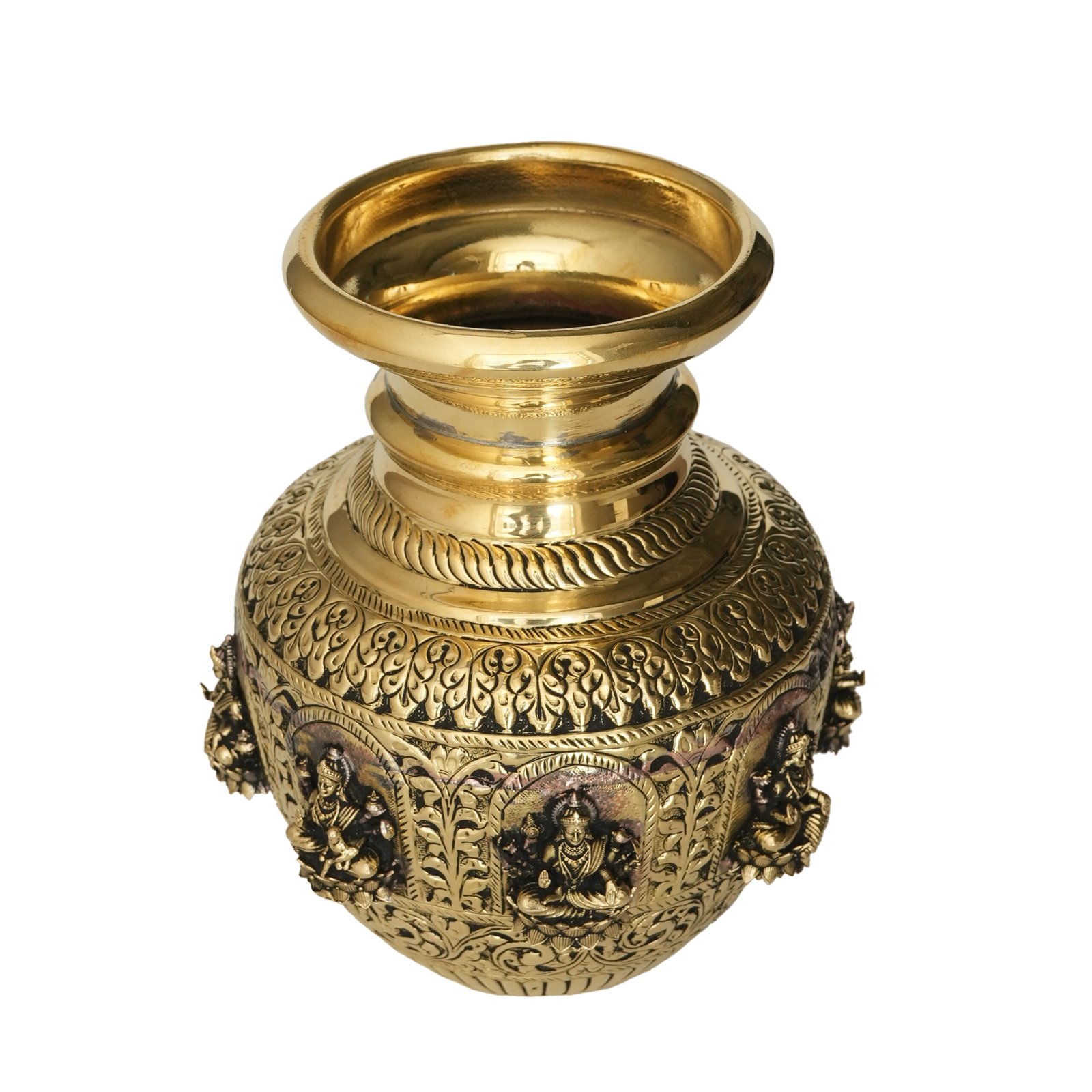 Brass lakshmi Pot 7.5 Inch KBH09982 Brass lakshmi Pot 7.5 Inch KBH09982