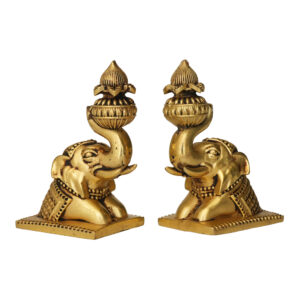 Brass Elephant Set Of 2 3 Inch KBH09984