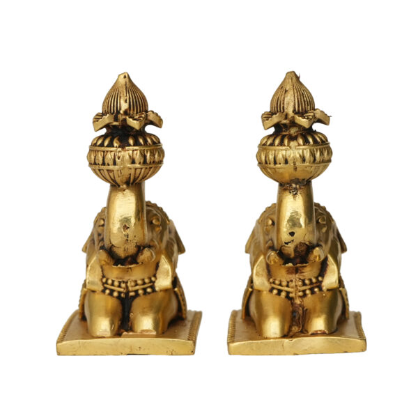 Brass Elephant Set Of 2 3 Inch KBH09984