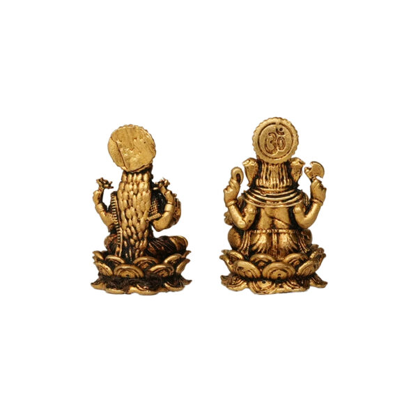 Brass GAnesha & lakshmi 1.2 Inch KBH09985