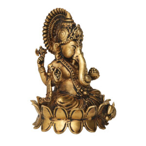 Brass Ganesha 3.6 Inch KBH09986