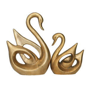 Brass Swan Pair 11 Inch KBH10005