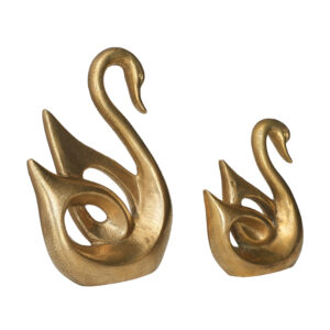 Brass Swan Pair 11 Inch KBH10005