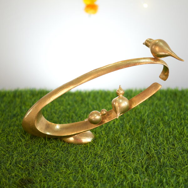 Brass Decorative Birds Design Modern Art Statue 11 Inch KBH10007