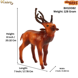 Leather Deer 8 Inch KBH10082