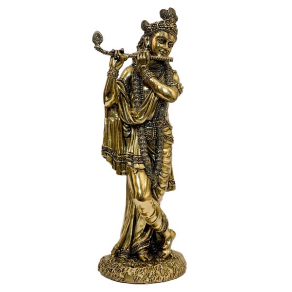 Brass Krishna 9.8 Inch KBH10310