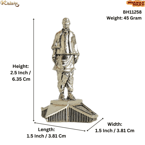 Brass Statue of Unity 2.5 Inch KBH11258