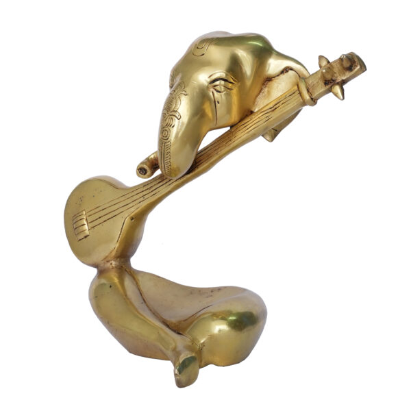 Brass Ganesha 9.3 Inch KBH09695