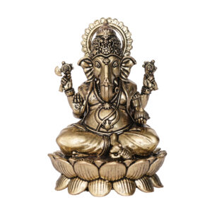 Brass Ganesha 3.8 Inch KBH09696