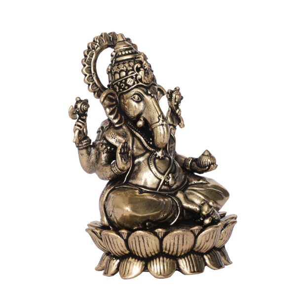 Brass Ganesha 2.8 Inch KBH09723