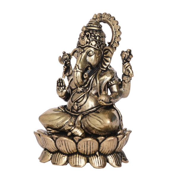 Brass Ganesha 2.8 Inch KBH09723