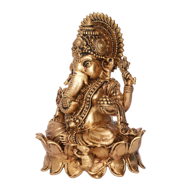 Brass Ganesha 4.6 Inch KBH09728