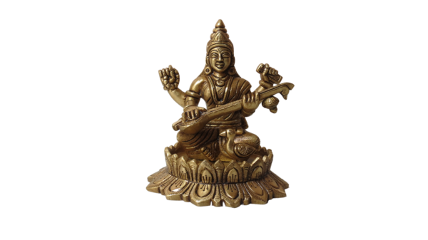 Brass Kamal Saraswati 5.2 Inch KBH08829