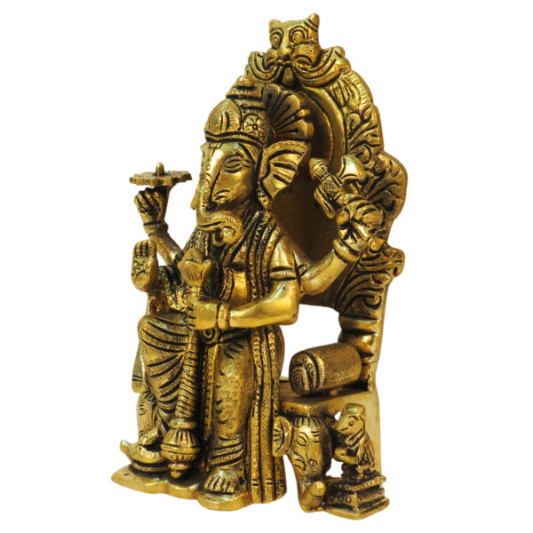 Brass Lalbaug Cha Raja 6.5 Inch KBH09187