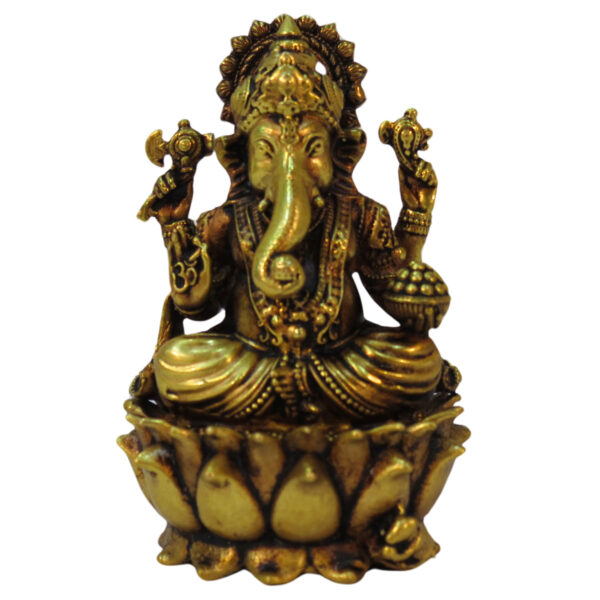 Brass Ganesha 2.9 Inch KBH09235