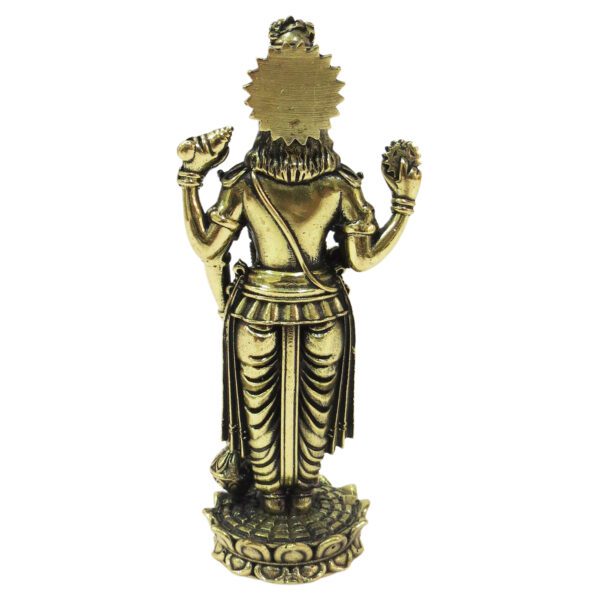 Brass Vishnu Standing 4.9 Inch KBH09254