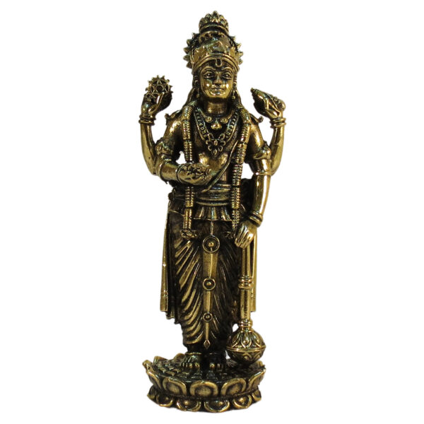 Brass Vishnu Standing 6.9 Inch KBH09255
