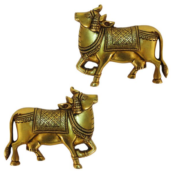 Brass Cow Wall Hanging 4.2 Inch KBH09287