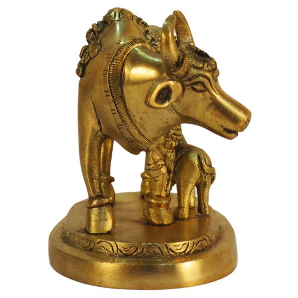 Brass Cow & Calf 3.2 Inch KBH09292