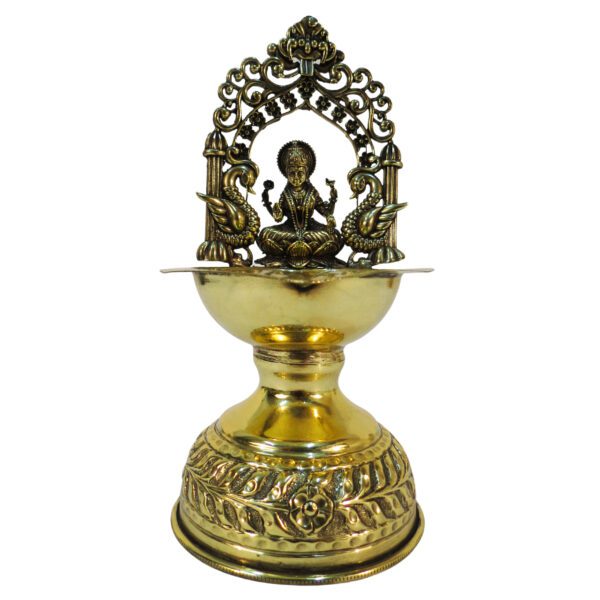 Brass Laxmi Deepak 7 Inch KBH09311